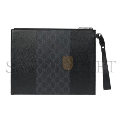 GUCCI GG SUPREME SMALL LEATHER CLUTCH 795487 (28*22*3cm)
